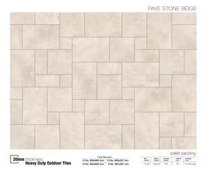 60x60 Wood-Like Ceramic Parking Tiles Full Body Non-Slip Design Outdoor <b>Car</b> Parking Heavy Duty Rustic Floor Tiles Bathroom Use - Product Image 2