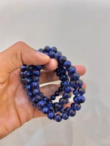 Factory Price High Quality 8mm <b>Blue</b> Tiger Eyes <b>Beaded</b> Bracelets Natural <b>Blue</b> Tiger Eye Crystal Healing Stones Classic Peace - Product Image 3