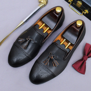 Mocasines Casuales de Cuero Genuino para Hombre de Lujo, Zapatos Formales de Estilo Italiano Hechos a Mano de Alta Calidad, que Aumentan la Estatura - Product Image 6