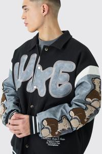 Chaqueta Deportiva Casual Personalizada para Hombre, Estilo Universitario, para Invierno, con Logotipo Frontal, Material de Lana, Diseño Cortavientos - Product Image 6