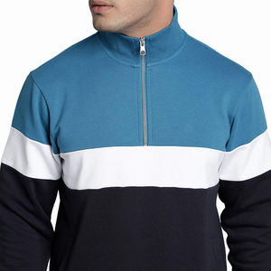 Pakistán hizo diseño de algodón mezclado precio barato cuarto cremallera camisas para hombres disponibles en varios colores hombres sudaderas - Product Image 6