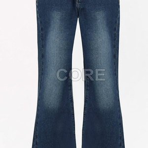 La mejor calidad Low Moq Precio barato Pantalones vaqueros Acampanados para mujer de nuevo diseño - Product Image 2