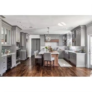 Gabinetes de Cocina Blancos Estilo Shaker de Diseño Moderno Personalizado, Muebles Inteligentes para el Hogar, Lacados, para Comedor, Ensamblables para Constructores - Product Image 2