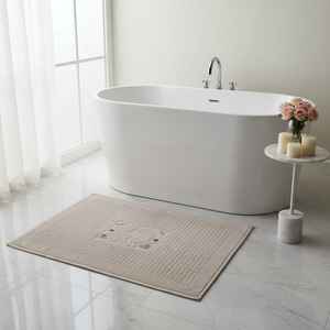 Tapis de bain de luxe pour hôtel, coton turc 50x70cm, antidérapant, serviette pour les pieds, haute absorption, ultra doux, qualité supérieure pour les centres de villégiature - Product Image 4