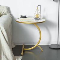 Vente en gros de meubles de style moderne table basse offre aux invités table d'appoint moderne faite maison canapé côté tables décoratives en laiton doré