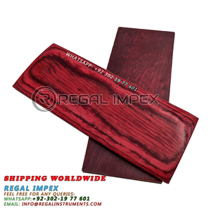 Wholesale Regal Impex Laminated Wood Knife Scales Orange Black Dollar Sheet Blanks 5 Inch Length Knife Veterinary Instrument - Product Image 6