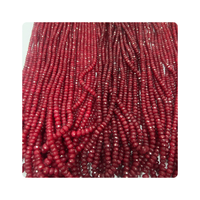 Perles de rubis facettées en corindon de 10 mm de qualité supérieure, teintes en rouge, faites à la main en Inde, prix de gros pour la fabrication de bijoux