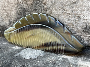 เครื่องมือทำผมทรงเขาควายธรรมชาติหวีป้องกันไฟฟ้าสถิตสำหรับร้านเสริมสวยและใช้ในบ้าน - Product Image 3