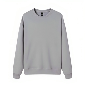 New Design Christmas Wholesale Pullovers 360gsm Cotton Drop Shoulder Solid Color Blank Custom Crewneck Sweatshirts - Product Image 3