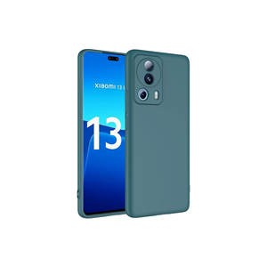 Pour Xiaomi Mi 13 Lite MSRA Mara Premium Étui en silicone vert foncé Housse de protection en silicone souple pour A53 Coques arrière 7 Plus - Product Image 1