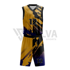 Ensemble de vêtements de sport de basketball personnalisable, à séchage rapide, antibactérien, anti-UV, en polyester BSCI, avec impression par transfert thermique respirante - Product Image 5