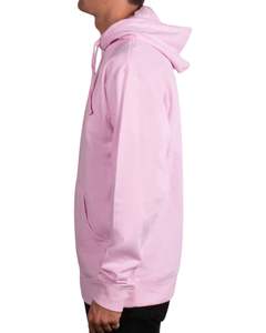 Sweat à capuche rose clair personnalisé avec poche avant-Sweat-shirt unisexe confortable en tissu de coton doux personnalisé OEM ODM - Product Image 3