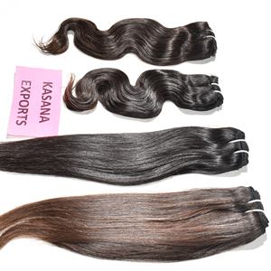 100% Natural sin procesar Virgen cutícula alineada trenzado encaje crudo indio máquina doble trama negro mujer suelta onda profunda rizo - Product Image 2