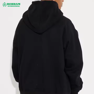 Sweat à capuche unisexe personnalisé en polaire épaisse - Respirant, séchage rapide, polyester/coton, couleur unie, manches longues, sport, gym - Product Image 5