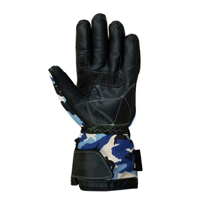 Gants de course unisexe en cuir véritable à cinq doigts personnalisables de haute qualité Gants de moto coupe-vent imperméables à écran tactile - Product Image 3
