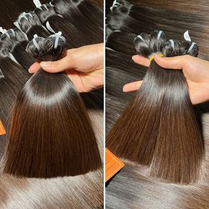 Prêt à Expédier Trame Os Extensions de Cheveux Raides Court Longueur 6 8 Pouces Cheveux Humains Vietnamiens Meilleure Qualité - Product Image 5