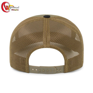 หมวกตาข่ายคนขับรถบรรทุกสำหรับผู้ชายดีไซน์ใหม่2025ผลิตจากโรงงานผู้ผลิตสีแดงสีขาว - Product Image 4