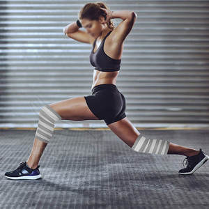 Direct Factory Made Custom Gym Fitness Knee Wraps Weight <b>Lifting</b> Knee Wrap for Squat and Knee Wraps - Product Image 6