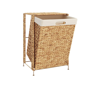 Wholesales Natural Water Hyacinth <b>Laundry</b> <b>Basket</b> with <b>Lid</b> <b>Laundry</b> <b>Baskets</b> for Clothes Handwoven by Vietnamese - Product Image 3