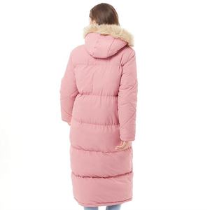 Manteau d'hiver pour femme imperméable, à séchage rapide, respirant, chaud, doublé de polaire, long, à capuche, matelassé - Product Image 3