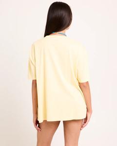 Camiseta de Verano para Mujer, de Algodón/Poliéster, Ecológica, de Manga Corta, Cuello Redondo Acanalado, Estampado Gráfico en la Parte Delantera, Corte Holgado - Product Image 4