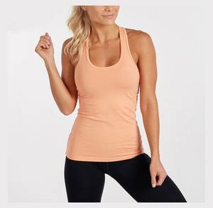 Nueva ropa de llegada Chaleco de yoga sin costuras de alta elasticidad Color sólido Sin mangas Camiseta de secado rápido Camiseta sin mangas - Product Image 1