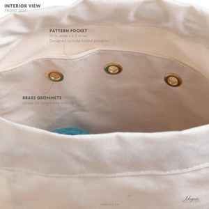 卸売りカスタムラベル革ハンドル編みワックスコットンキャンバスドローストリングバッグ - Product Image 5