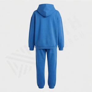 Ensemble de survêtement 2 pièces pour femme, sweat-shirt et pantalon de jogging, lavage à l'acide, écologique, personnalisable, vêtements de sport, tenue de sport, de gym et de fitness - Product Image 2