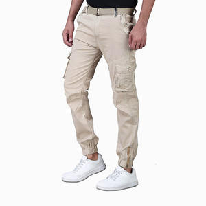 กางเกงผู้ชาย ผ้าฝ้าย 100% รับทำโลโก้ คุณภาพสูง กระเป๋าหลายช่อง กางเกงลำลองผู้ชาย บริการ OEM กางเกงผู้ชายระบายอากาศได้ดี ผลิตตามแบบที่ต้องการ - Product Image 2