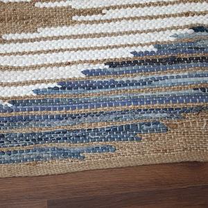 Alfombras de yute de algodón orgánico hechas a mano de alta calidad, juegos de alfombras abstractas para sala de estar, cocina, dormitorio, entrada - Product Image 2