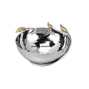 Tazón de Chocolate de Metal Martillado, Forma Redonda, Diseño de Lujo, Nuevo Tazón para Dulces, Excelente Calidad, Hecho a Mano - Product Image 1