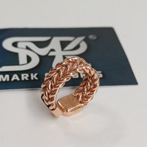 แหวนทองแดงแท้บำบัดด้วยแม่เหล็ก งานฝีมือประณีต ดีไซน์โบราณและทันสมัย สำหรับทุกเพศ - Product Image 1