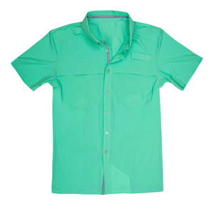 Camisas de Trabajo Personalizadas, Cómodas y Transpirables, de Manga Corta, para Senderismo y Pesca, con Protección UPF50+, Camisas de Pesca con Botones para Hombre - Product Image 4