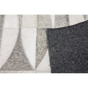 Alfombra de Cuero Vacuno de Lujo, Diseño Tradicional a Rayas, Antideslizante, Hecha a Mano, de Pelo Corto, Tamaños Personalizados para Sala de Estar, Apta para Mascotas - Product Image 2