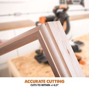 Scie à onglet coulissante double biseau de 10 pouces, multi-matériaux, multi-usages, coupe le métal, double biseau 45-45 pour le bricolage, certifiée GS - Product Image 4