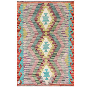 Tapis kilim d'Afghanistan Maimana 147 x 102 cm, tapis traditionnels tissés à la main - Product Image 1