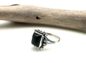 925 Sterling Silver <b>Black</b> <b>Onyx</b> Gemstone <b>Ring</b> Jewelry Handmade Silver Boho Style <b>Ring</b> Jewelry For Women Wedding Gift For Wife - Product Image 2