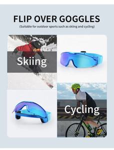 スポーツ卸売カスタムサイクリング屋外スキーサングラスアンチフォグスノーボーディングメガネ磁気uv400スノーモービルゴーグル - Product Image 6