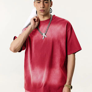 T-shirt homme décontracté à manches courtes, style streetwear, 100% coton de haute qualité, coupe ample, col rond, t-shirt homme cool - Product Image 1