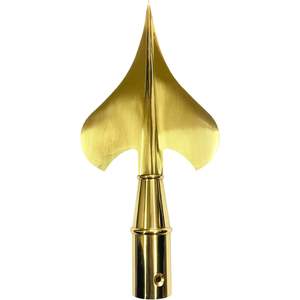 Adorno de latón dorado para mástil de bandera de 1 pulgada de diámetro, para interiores o desfiles, con estilo elegante - Product Image 3