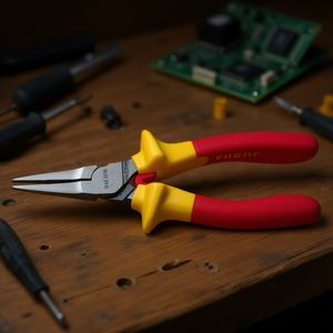 Alicates de punta plana con aislamiento de 1.000 voltios Facom - Product Image 3