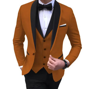 Trajes de negocios para hombre a precio de fábrica al por mayor, abrigo azul oscuro, pantalón con cremallera, transpirable y plisado, estilo frontal - Product Image 2