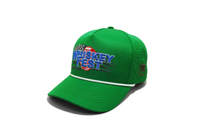 Casquettes de chapeaux de camionneurs de sport structurés à 5 panneaux de haute qualité avec trous perforés Logo de broderie personnalisé Style Hip Hop avec corde - Product Image 2