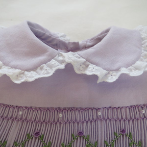 Handmade Smocked Soft Linen <b>Dress</b> for Baby Girls Casual Style for Toddler's <b>First</b> <b>Birthday</b> OEM Made in Vietnam - Product Image 3