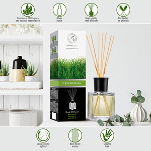 Diffuseur de parfum Aromatika à la citronnelle 500 ml avec huile essentielle naturelle, parfum d'ambiance longue durée et énergisant - Product Image 3