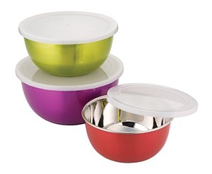 Top Seller MIINOX MW-DMBL Eco-Friendly Stainless Steel Salad Bowls Plastic Lids Reusable <b>Microwave</b> Safe American Style 0.4kg - Product Image 5