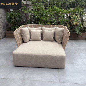 Chaises longues modernes <span class=keywords><strong>en</strong></span> aluminium, lit de repos <span class=keywords><strong>en</strong></span> métal pour patio, chaise longue <span class=keywords><strong>en</strong></span> corde, mobilier d'extérieur, lit de soleil pour piscine - Product Image 5