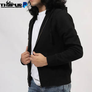 Sudadera con capucha de algodón 100% para hombre, estilo gótico, con bordado y abalorios, diseño DIY, cuello con capucha, color liso, de Autumn Basics - Product Image 1