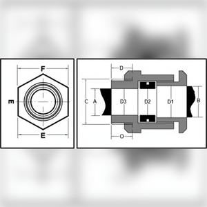 Prensaestopas de Compresión Simple de Latón Niquelado para Cable de Servicio Mediano, 5/8 16mm, IP57 Impermeable, Rosca Métrica 3/4 ET NPT PG BSP - Product Image 4