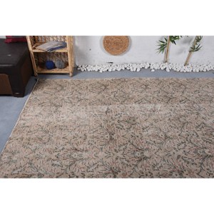 พรมปูพื้นขนาดใหญ่ขนแกะสไตล์โบฮีเมียนวินเทจ5.9คลาสสิก 'x 9.3' การออกแบบปะต่อสีเขียวและสีเบจสไตล์โบฮีเมียนสำหรับวัยรุ่น - Product Image 5